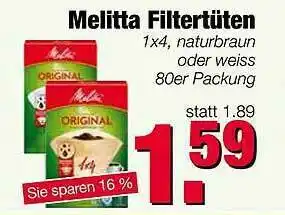 Edeka Scherer Melitta Filtertüten Angebot