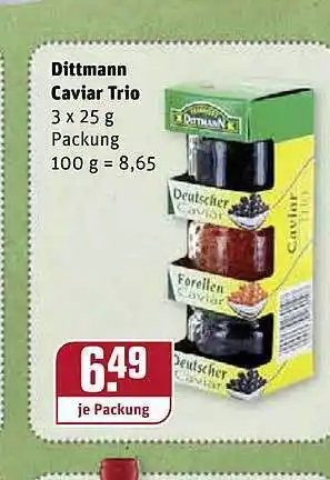 REWE Kaufpark Dittmann Caviar Trio Angebot