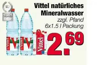 Edeka Scherer Vittel Natürliches Mineralwasser Angebot