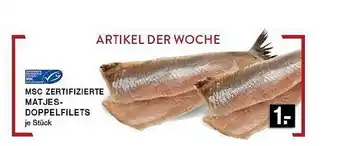 Edeka Zurheide Msc Zertifizierte Matjes- Doppelfilets Angebot