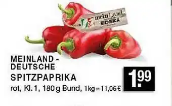 Edeka Zurheide Meinland - Deutsche Spitzpaprika Angebot