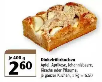 Globus Dinkelrührkuchen Angebot