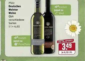 REWE Kaufpark Pfalz Deutsches Weintor Weine 0,75L Angebot