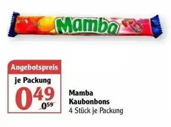 Globus Mamba Kaubonbons Angebot