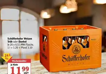 Globus Schöfferhofer Weizen Trüb Oder Dunkel Angebot