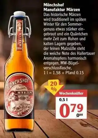 Globus Mönchshof Manufaktur Märzen Angebot