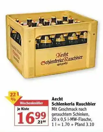 Globus Aecht Schlenkerla Rauchbier Angebot