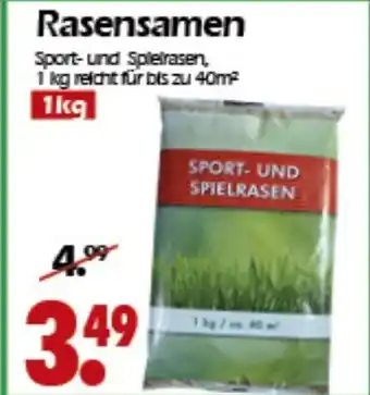 Wreesmann Rasensamen 1kg Angebot