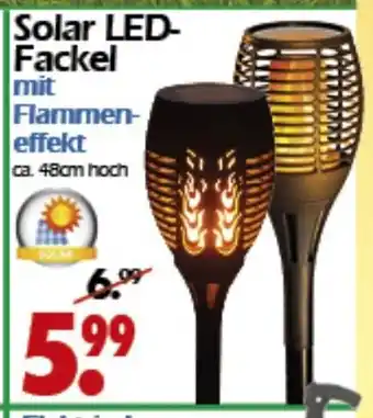 Wreesmann Solar LED Fackel mit Flammeneffekt Angebot