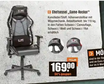 V Baumarkt Chefsessel ,,Game-Rocker" Angebot