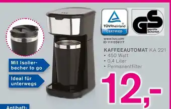 KODi TECTRO KAFFEEAUTOMAT KA 221 Angebot