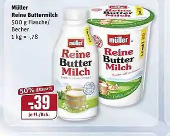 REWE Kaufpark Müller Reine Buttermilch Angebot