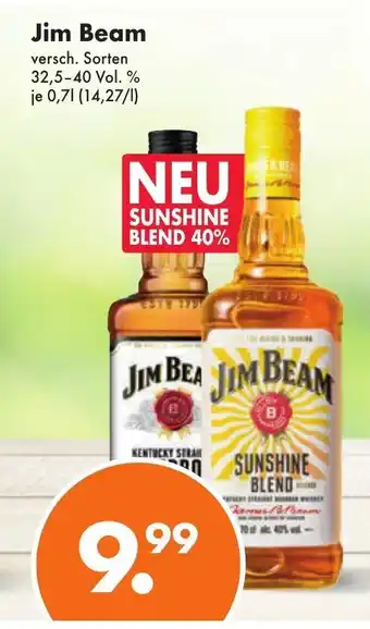 Trink und Spare Jim Beam versch. Sorten 32,5-40 Vol. % je 0,7l Angebot