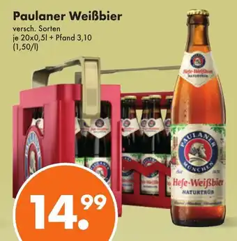 Trink und Spare Paulaner Weißbier 20*500ml Angebot