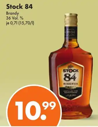 Trink und Spare Stock 84 RISERVA Brandy 36 Vol. % Angebot