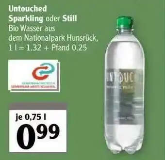 Globus Untouched Sparkling Oder Still Angebot