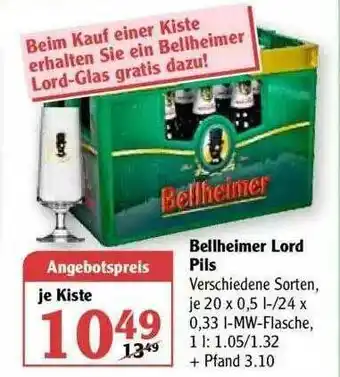 Globus Bellheimer Lord Pils Angebot