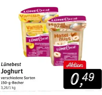 KONSUM Lünebest Joghurt 150-g-Becher Angebot