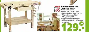 Globus Baumarkt Holzmann Kinderwerkbank Wb106 Mini Angebot