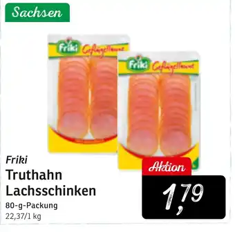 KONSUM Friki Truthahn Lachsschinken 80-g-Packung Angebot