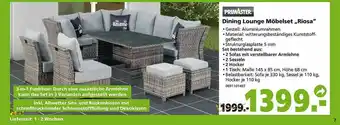 Globus Baumarkt Primaster Dining Lounge Möbelset „riosa” Angebot