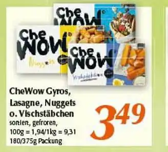 inkoop Chewow Gyros Lasagne, Nuggets O. Vischstäbchen Angebot