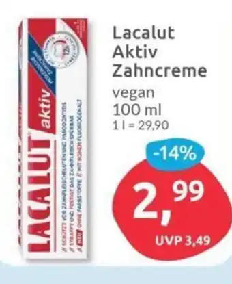Budni Lacalut Aktiv Zahncreme 100ml Angebot