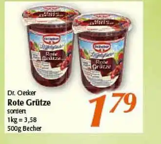 inkoop Dr. Oetker Rote Grütze Angebot