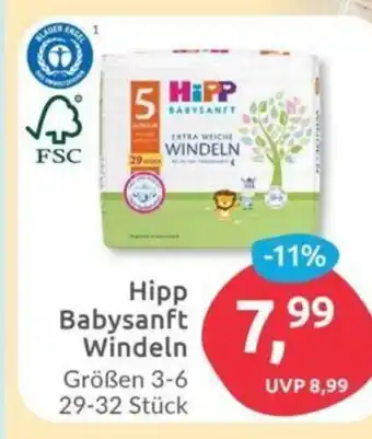 Budni Hipp Babysanft Windeln Größen 3-6 29-32 Stück Angebot