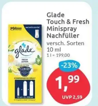 Budni Glade Touch & Fresh Minispray Nachfüller versch. Sorten 10 ml Angebot