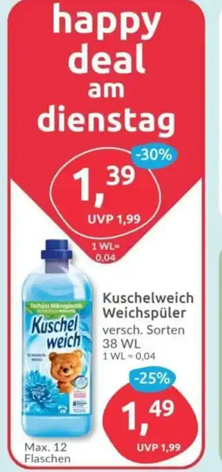 Budni Kuschelweich Weichspüler versch. Sorten 38 WL Angebot