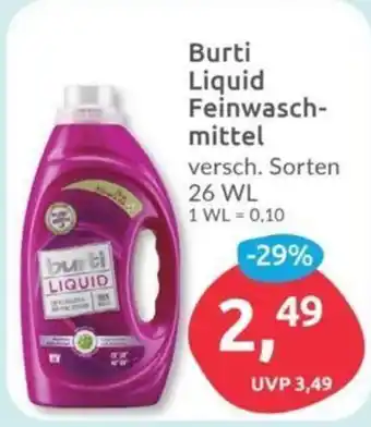 Budni Burti Liquid Feinwasch-mittel 26 WL Angebot