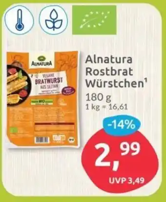 Budni Alnatura Rostbrat Würstchen¹ 180 g Angebot