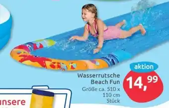 Budni Wasserrutsche Beach Fun Größe ca. 510 x 110 cm Stück Angebot