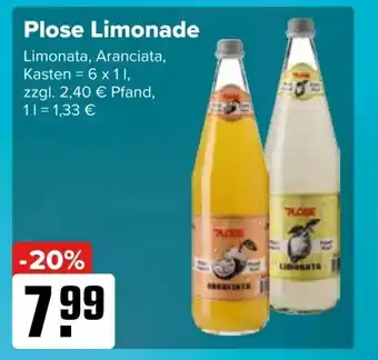 Logo Getränkemarkt Plose Limonade Limonata, Aranciata, 6*1L Angebot