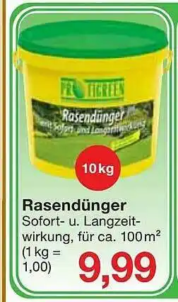 Jawoll Rasendünger Profigreen Angebot