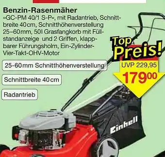 Jawoll Benzin-rasenmäher Gc-pm 40.1 S-p Einhell Angebot