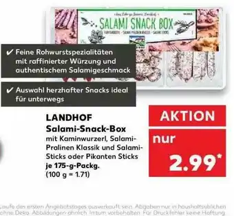 Kaufland Landhof Salami-snack-box Angebot