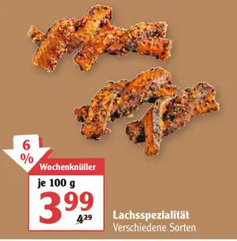 Globus Lachsspezialität 100g Angebot