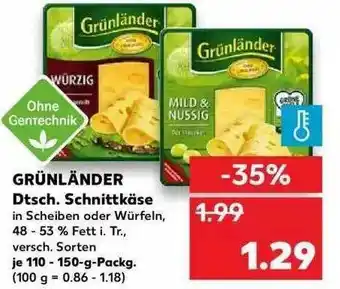 Kaufland Grünländer Schnittkäse Angebot