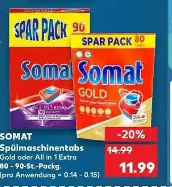 Kaufland Somat Spülmaschinentabs Angebot