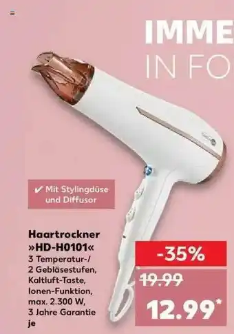 Kaufland Haartrockner Hd-h0101 Angebot