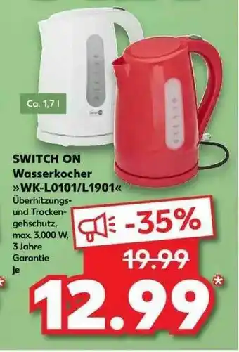 Kaufland Switch On Wasserkocher Wk-l0101 Oder L1901 Angebot