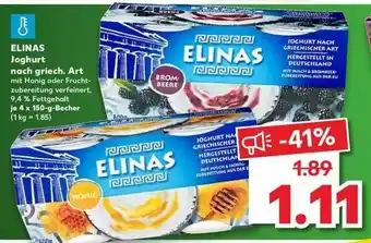 Kaufland Elinas Joghurt Nach Griechische Art Angebot