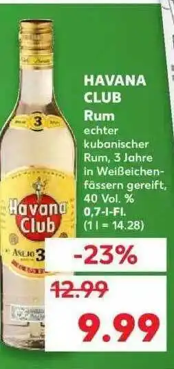 Kaufland Havana Club Rum Angebot