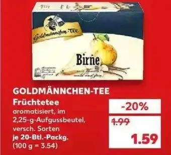 Kaufland Goldmännchen-tee Früchtetee Angebot