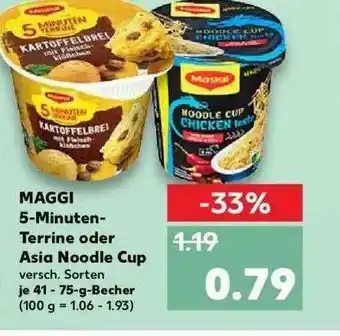 Kaufland Maggi 5-minuten-terrine Oder Asia Noodle Cup Angebot