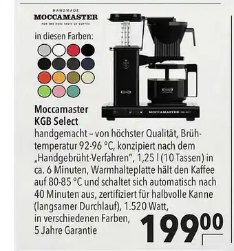 CITTI Markt Moccamaster Kgb Select Angebot