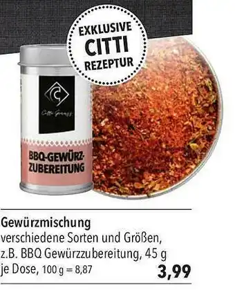 CITTI Markt Gewürzmischung Angebot