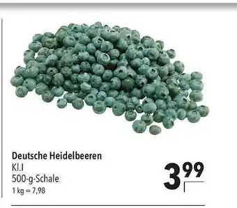 CITTI Markt Deutsche Heidelbeeren Angebot